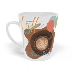 Celebrate with a Latte Mug | Perfect for Coffee Lovers, Gift for Special Occasions, Parties, Home Decor, Cute Drinkware