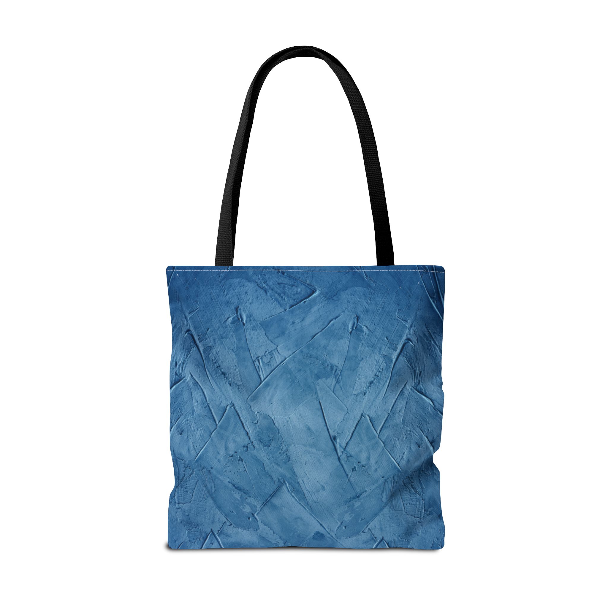 Chic Blue Tote Bag - "Shopping Heals the Blues" Inspirational Quote, Stylish Shopping Tote, Reusable Canvas Bag, Everyday Carry-All - Image 10