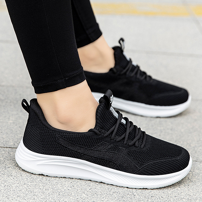 Fly-knit Soft Bottom Non-slip Sneakers for Women - Image 3