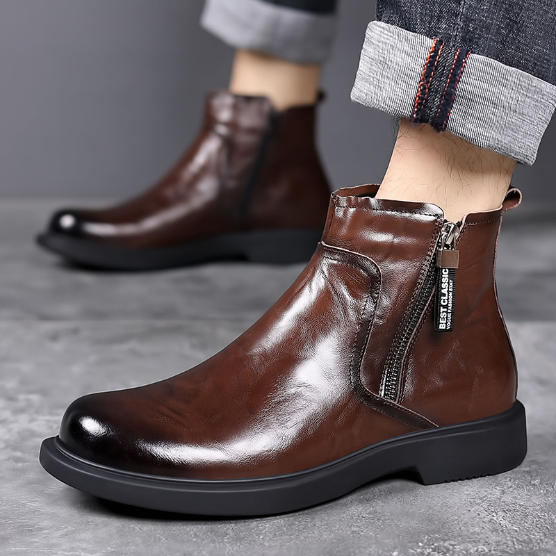 British Style Workwear Non-slip Breathable Men's Boots