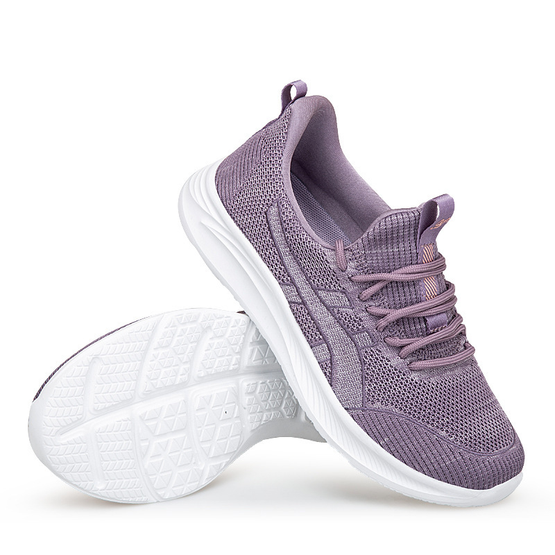 Fly-knit Soft Bottom Non-slip Sneakers for Women - Image 4