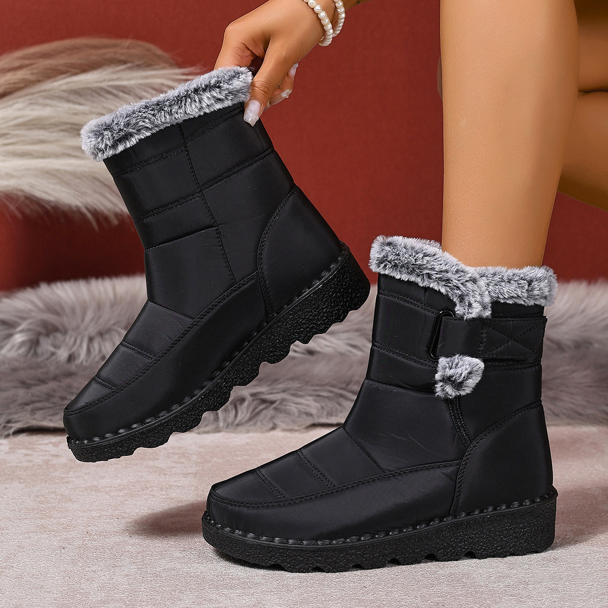 Women's Wear-resistant Comfortable Warm Snow Boots - Image 8