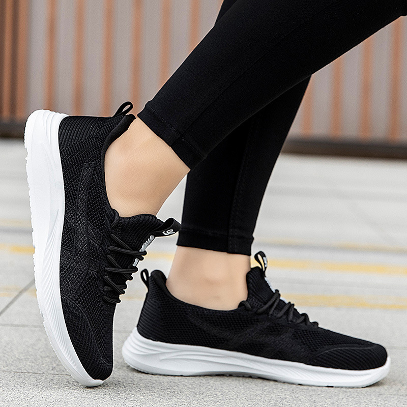Fly-knit Soft Bottom Non-slip Sneakers for Women - Image 10