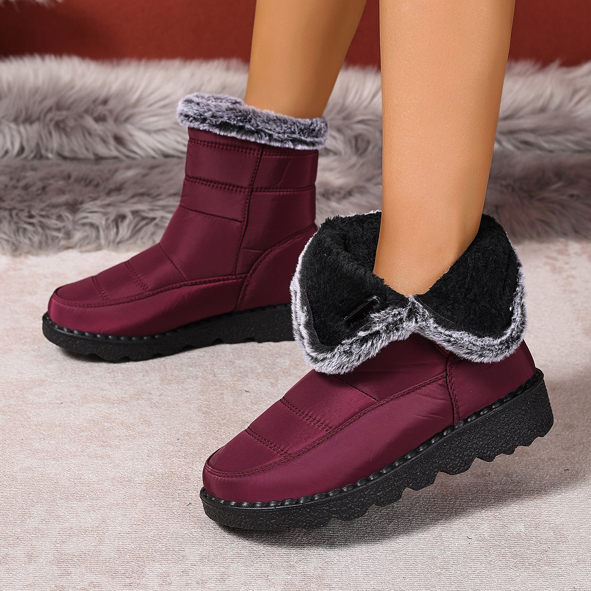 Women's Wear-resistant Comfortable Warm Snow Boots - Image 2