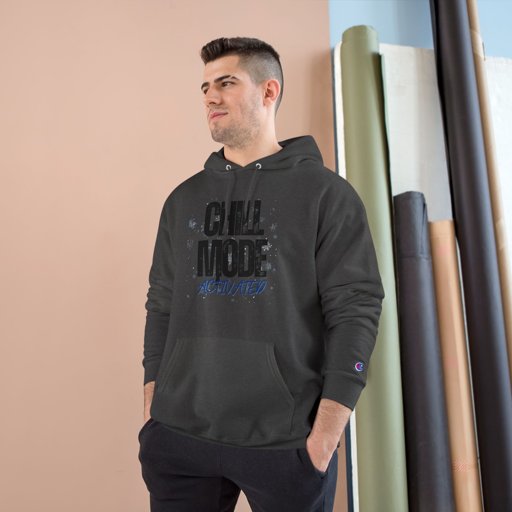 Chill Mode Activated Hoodie — Casual Cozy Champion Pullover - Image 15