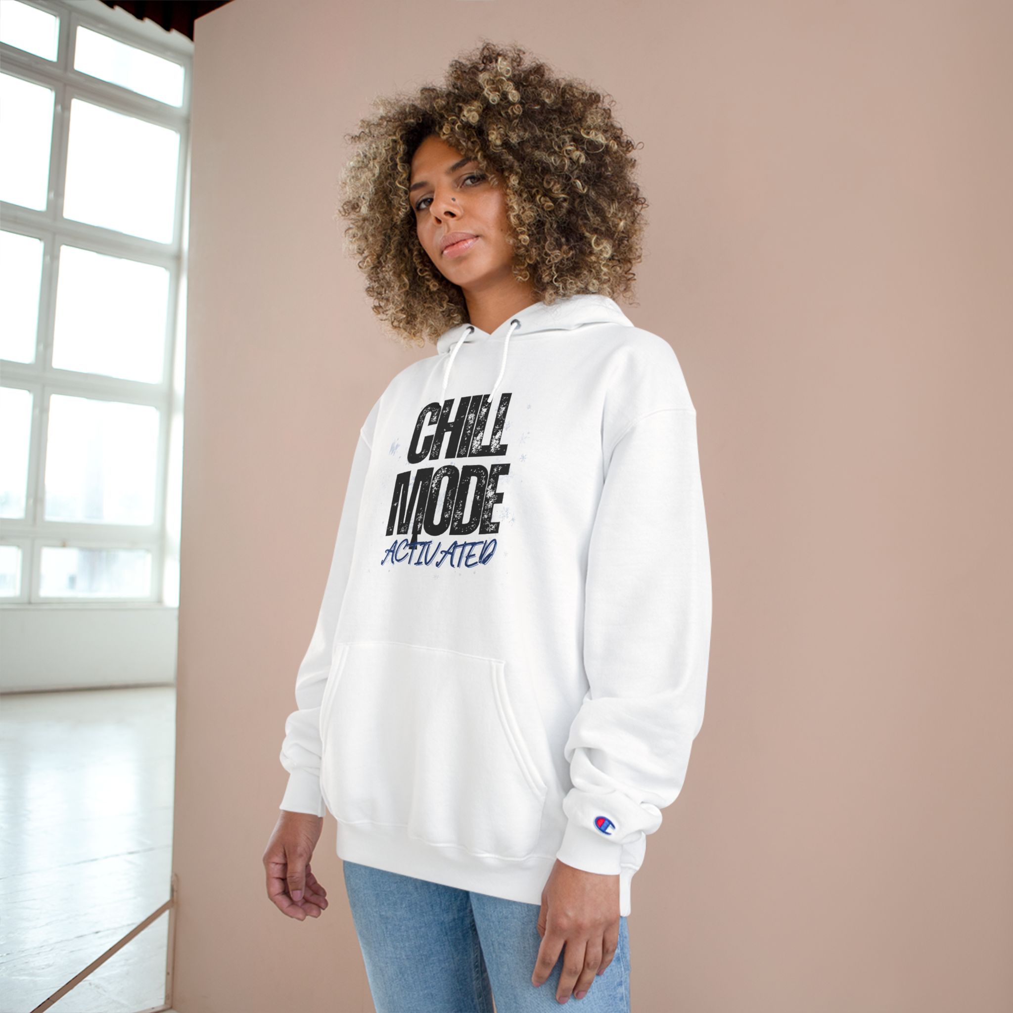 Chill Mode Activated Hoodie — Casual Cozy Champion Pullover - Image 8