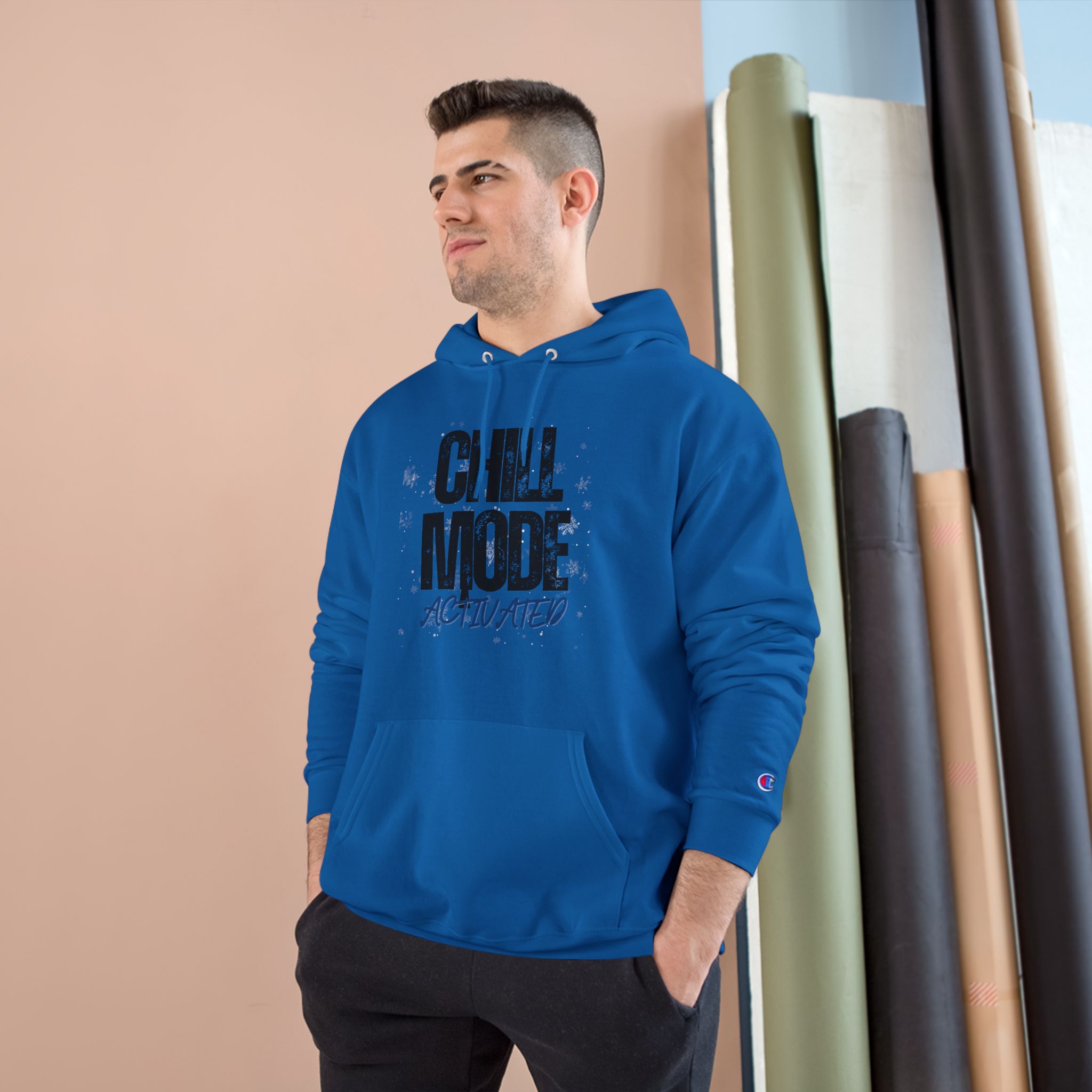 Chill Mode Activated Hoodie — Casual Cozy Champion Pullover - Image 19