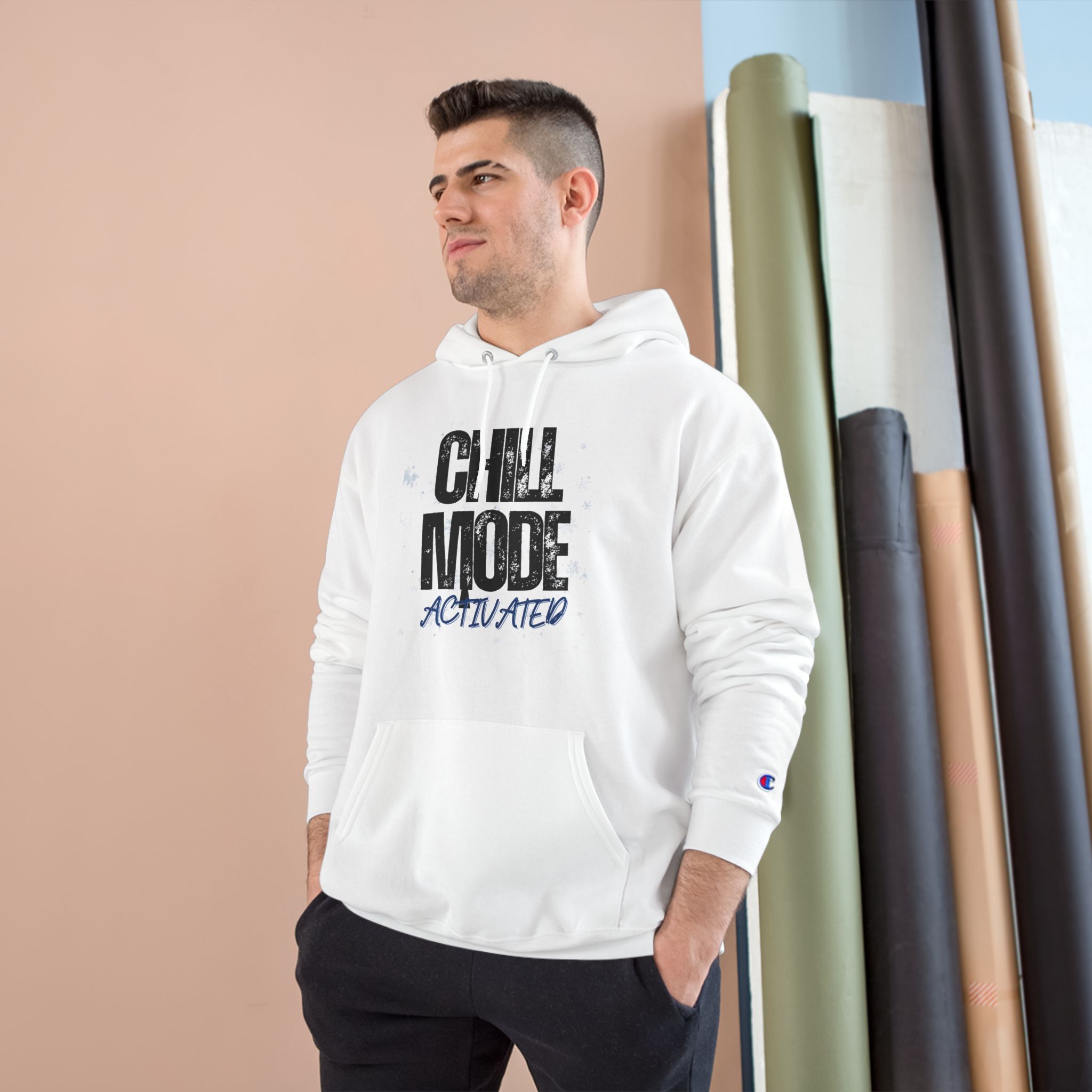 Chill Mode Activated Hoodie — Casual Cozy Champion Pullover - Image 7